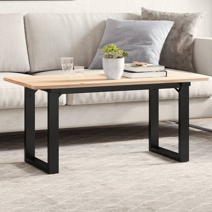 Maison exclusive - patas de mesa de centro estructura o acero 80x40x43 cm