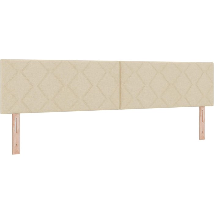 Cabecero cama - mueble cabecero led crema 200 cm tela