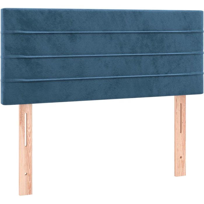 Cabecero cama - mueble cabecero de terciopelo azul oscuro 80x5x78/88 cm