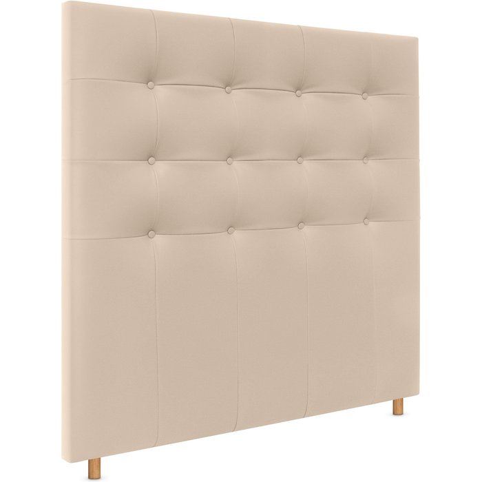 Dhome cabecero de polipiel capitoné hasta el suelo 150x120cm camas 150 - beige