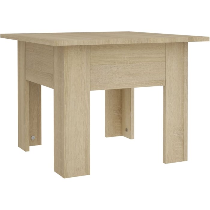 Mesa de centro madera de ingeniería roble sonoma 55x55x42 cm - comfortxl