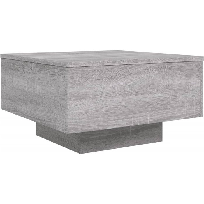 Mesa de centro de madera compuesta gris sonoma 55x55x31 cm - comfortxl