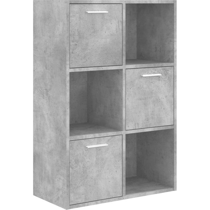 Armario almacenamiento madera contrachapada gris 60x29,5x90 cm – comfortxl