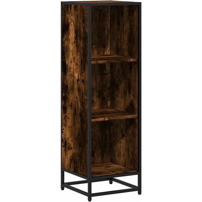 Estantería madera de ingeniería roble ahumado 33,5x33x107,5 cm – comfortxl