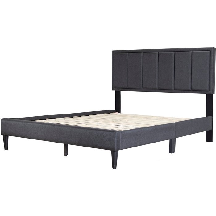 Cama de matrimonio con somier twin 150cm gris