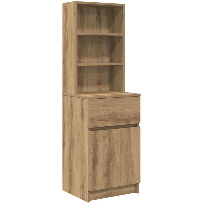 Mesilla de noche artisan oak 39x35x125 cm madera de ingeniería - comfortxl