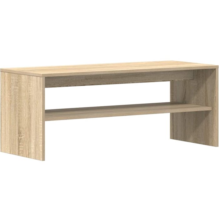 Mueble tv de contrachapado color roble 100x40x40cm - comfortxl