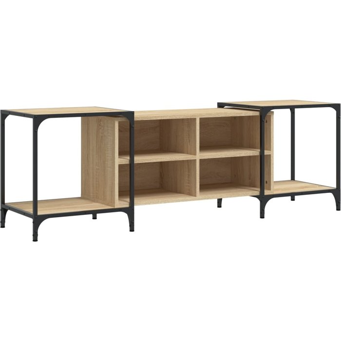Mueble de tv laminado roble sonoma 153x37x50 cm - comfortxl
