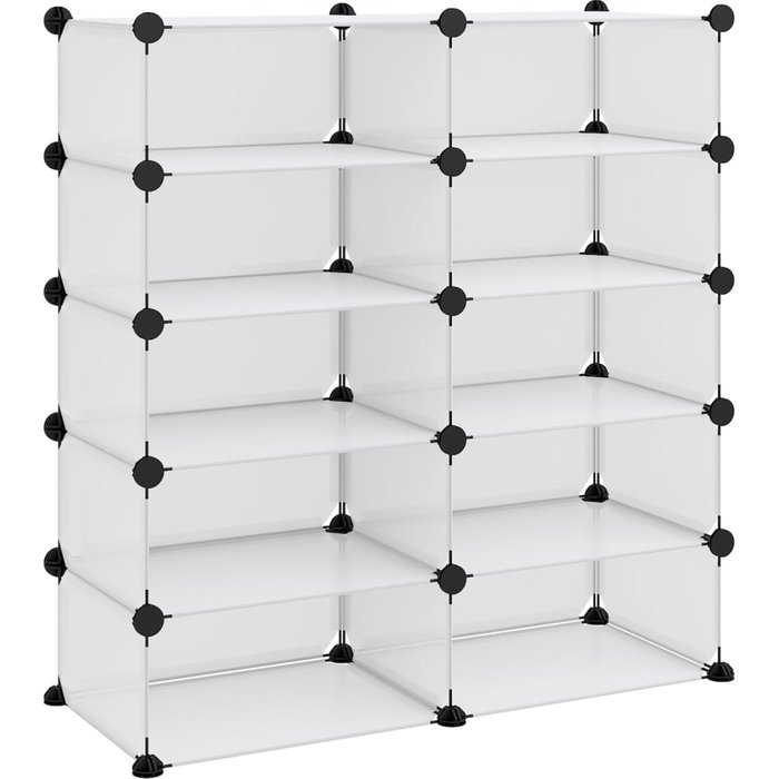 Zapatero pp transparente 84x32x88,5 cm - comfortxl