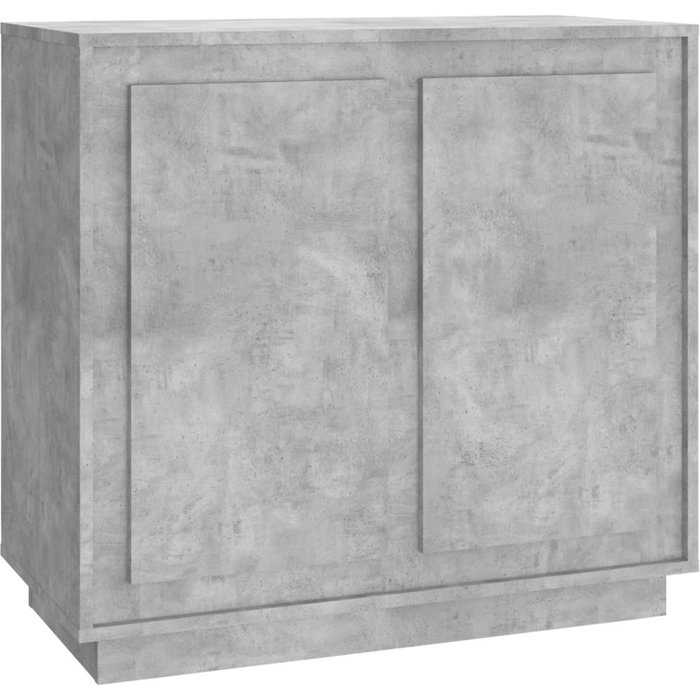 Aparador de madera contrachapada gris hormigón 80x34x75 cm - comfortxl
