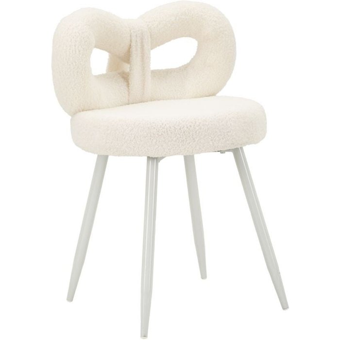 Silla ilary mini blanca ø 40x67 (altura del asiento 46 cm) glam