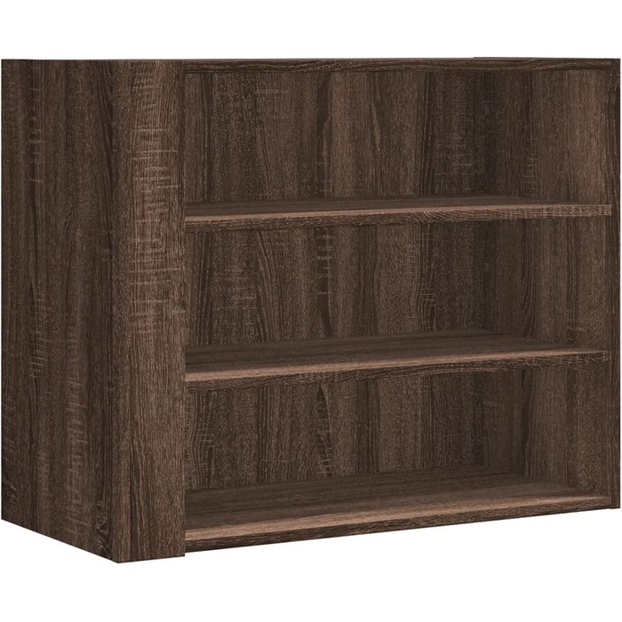 Mueble de pared en madera laminada, roble marrón, 75x35x60 cm - comfortxl