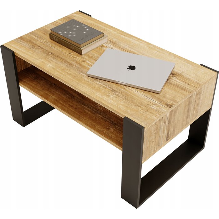 Table basse karo92 moderne et stable pour le salon en matériau bois composite