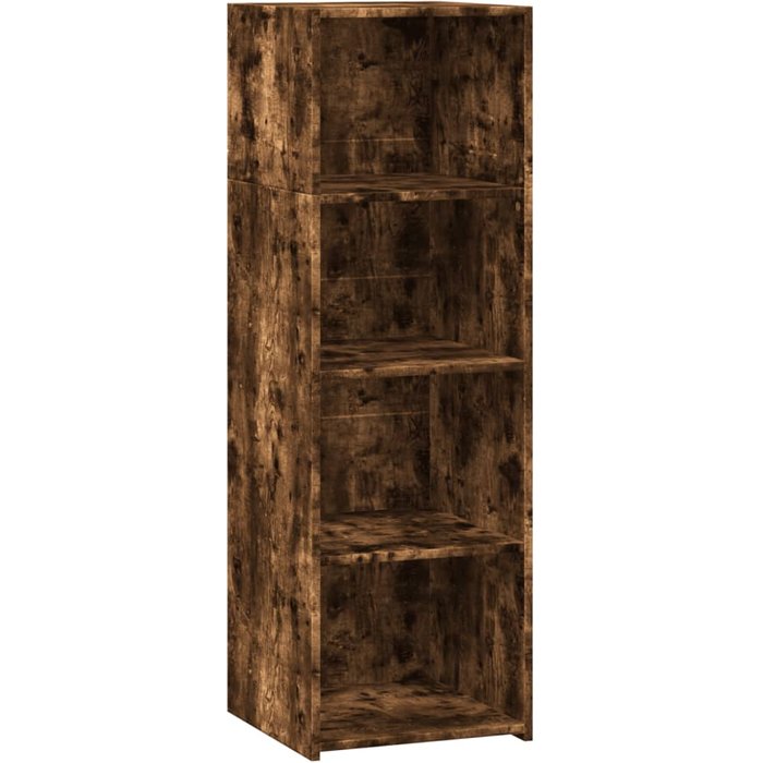Aparador alto madera de ingeniería roble ahumado 40x41x124 cm - comfortxl