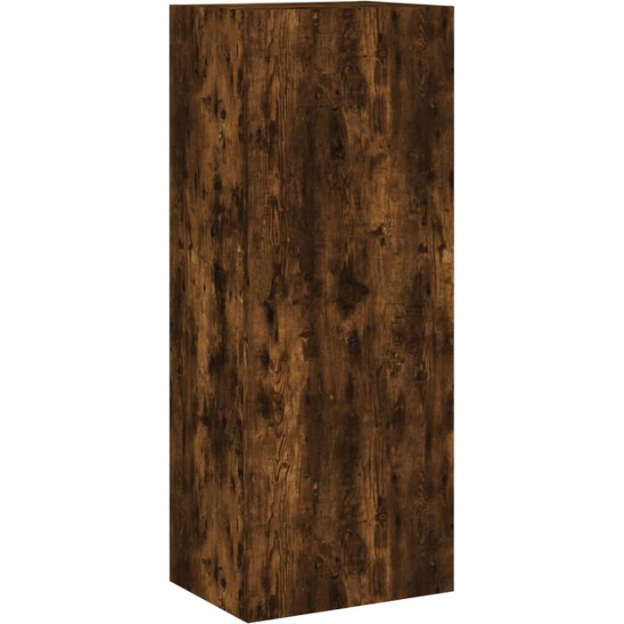 Mueble de tv de pared en madera de roble ahumado 40,5x30x102 cm - comfortxl