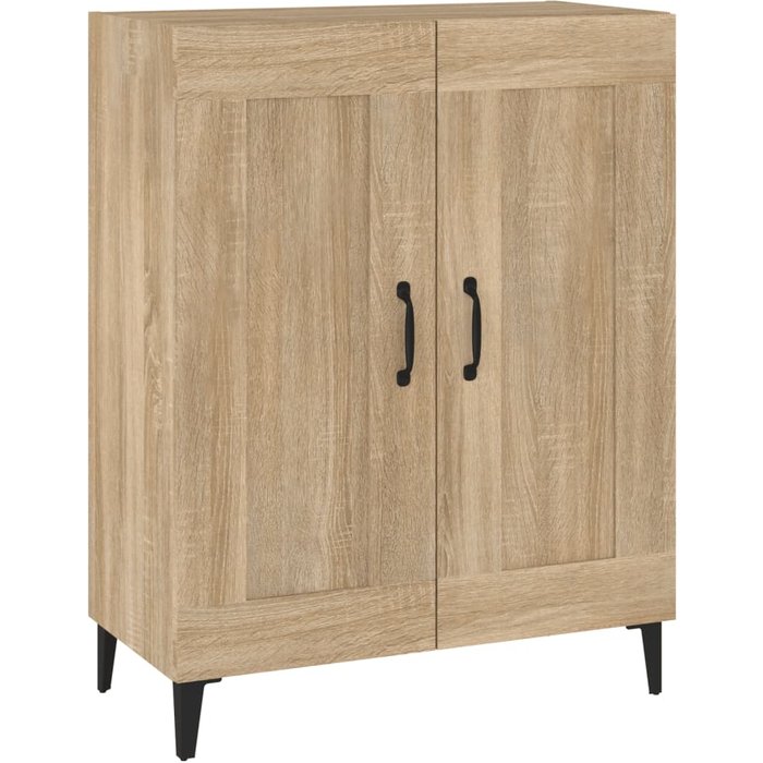 Aparador de madera contrachapada color roble 69,5x34x90 cm - comfortxl