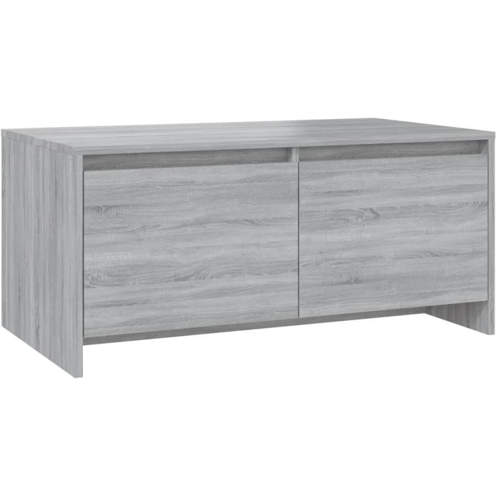 Mesa de centro madera de ingeniería gris sonoma 90x50x41,5 cm - comfortxl