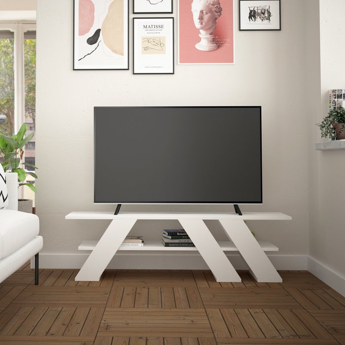 Mesa tv - venprodin - 40x140x34 blanco