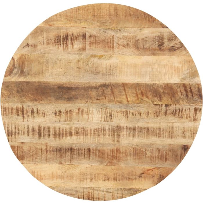 Superficie de mesa redonda madera maciza de mango 25-27 mm 60cm - comfortxl