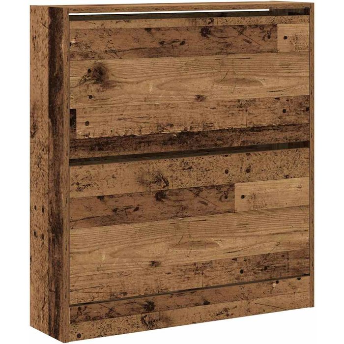 Armario para zapatos con puerta madera vieja 80 x 21 x 87.5 cm - comfortxl