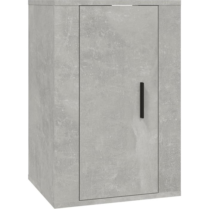 Mueble de tv de pared de hormigón gris 40x34,5x60 cm - comfortxl