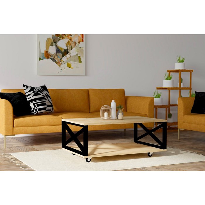 Mesa de centro refia pino atlántico