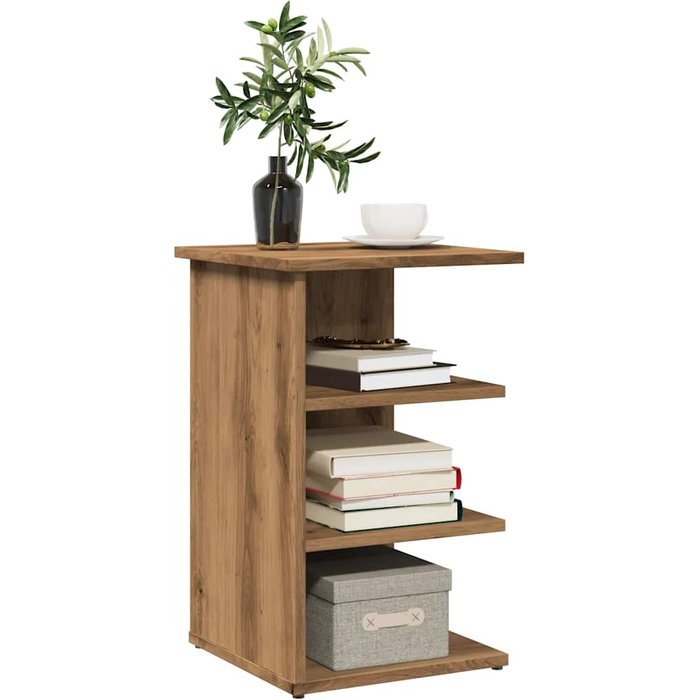 Maison exclusive - aparador de madera de ingeniería roble artisan 35x35x55 cm