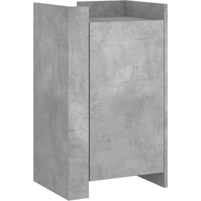 Aparador de madera de ingeniería gris hormigón 45x35x75 cm - comfortxl