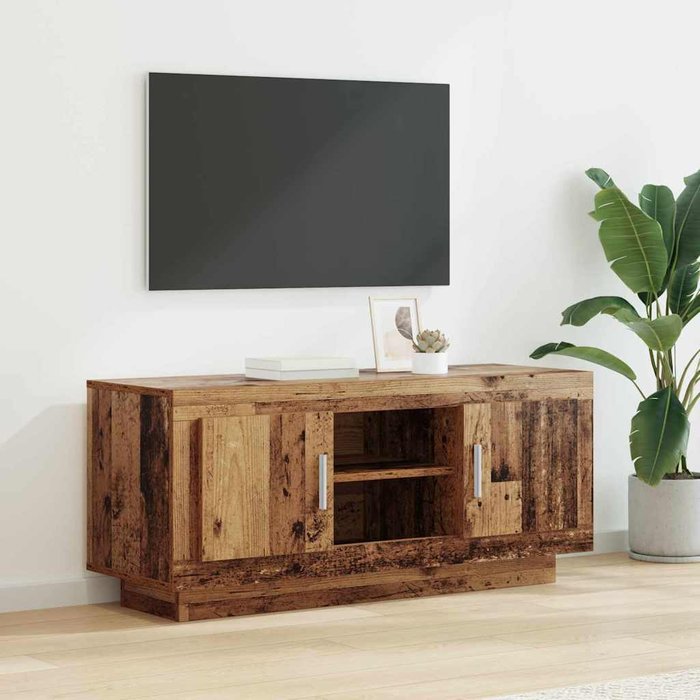 Gabinete de tv madera vieja 102 x 35 x 45 cm