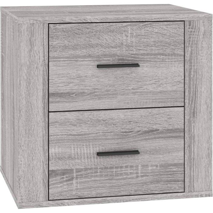 Mesita de noche gris sonoma 50x39x47 cm - comfortxl