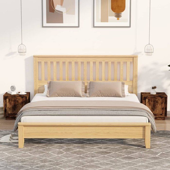 Vidaxl mesitas noche 2 uds madera contrachapada roble humo 44x35x45 cm