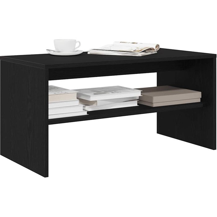 Maison exclusive - mueble de tv madera de ingeniería roble negro 80x40x40 cm