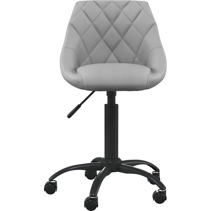 Silla de oficina | sillón oficina de terciopelo gris claro cfw162079