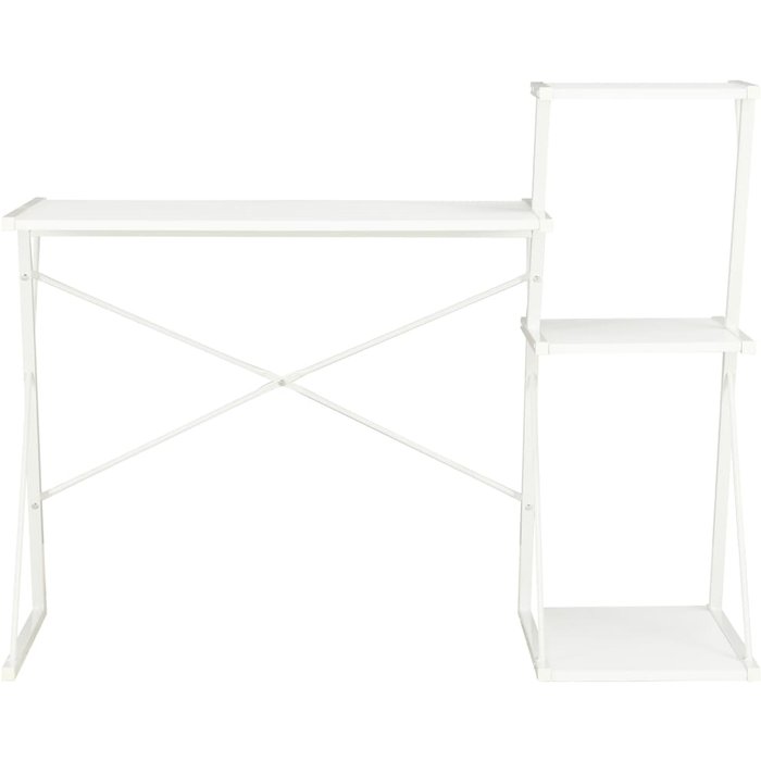 Escritorio con estantería blanco 116x50x93 cm - comfortxl