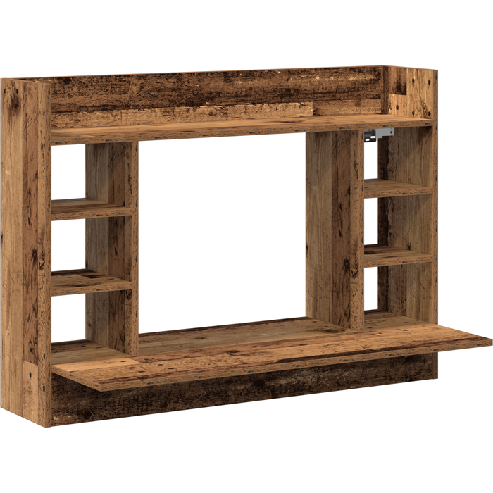 Escritorio montado en la pared madera vieja 105x48x75 cm cfw66768