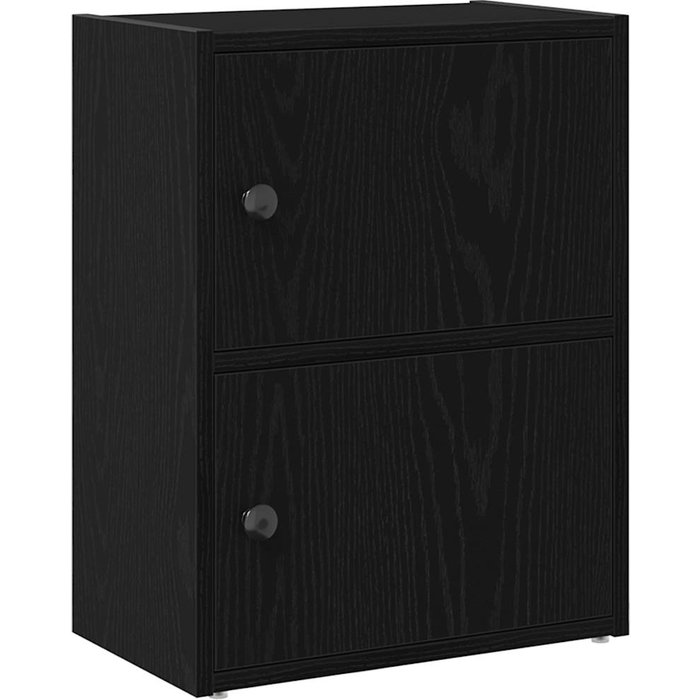 Estantería de madera de ingeniería roble negro 40x24x52 cm – comfortxl