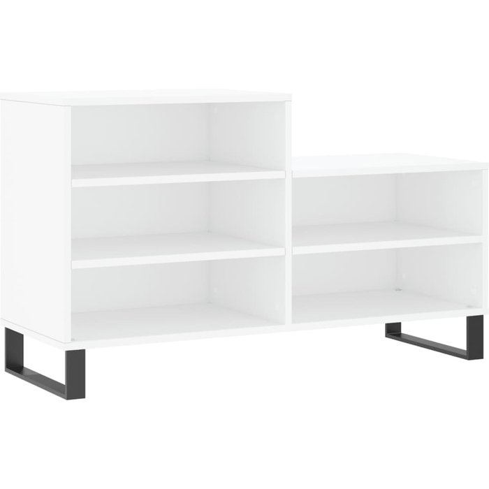 Zapatero de contrachapado blanco 102x36x60 cm - comfortxl