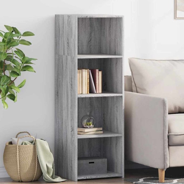 Vidaxl aparador alto madera de ingeniería gris sonoma 40x41x124 cm