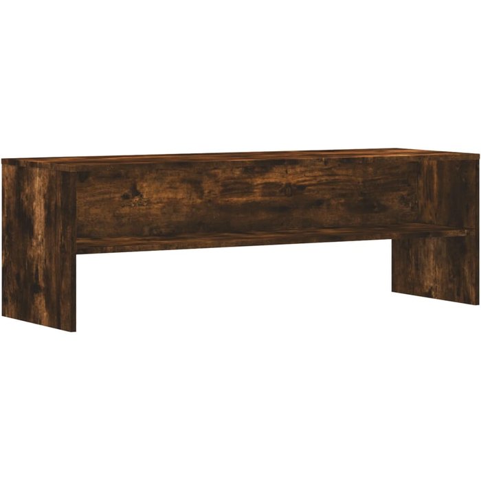 Mueble de tv madera de ingeniería roble ahumado 120x40x40 cm - comfortxl