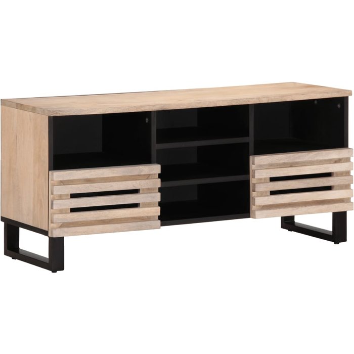Maison exclusive - mueble de tv madera maciza de mango 100x34x46 cm