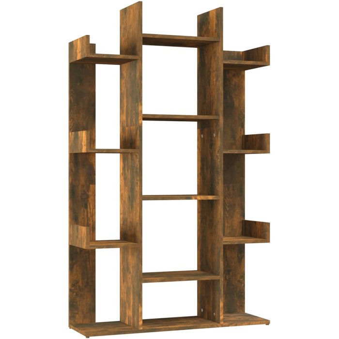 Estantería de madera contrachapada roble ahumado 86x25,5x140 cm – comfortxl