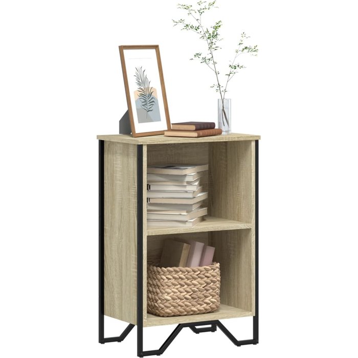 Librería sonoma de roble, 50x31x74,5 cm, madera de ingeniería. - pangivo