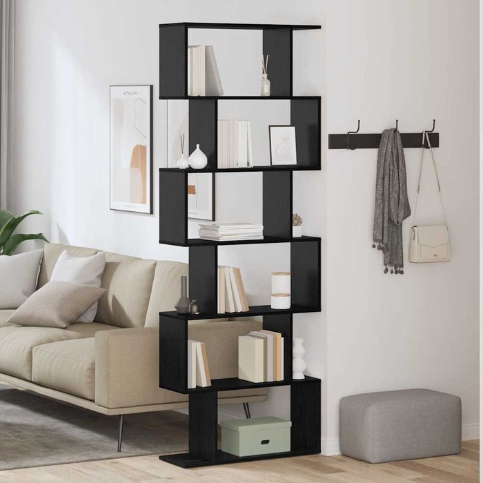 Librería de roble negro, 70 x 24 x 193,5 cm, madera de ingeniería. - pangivo
