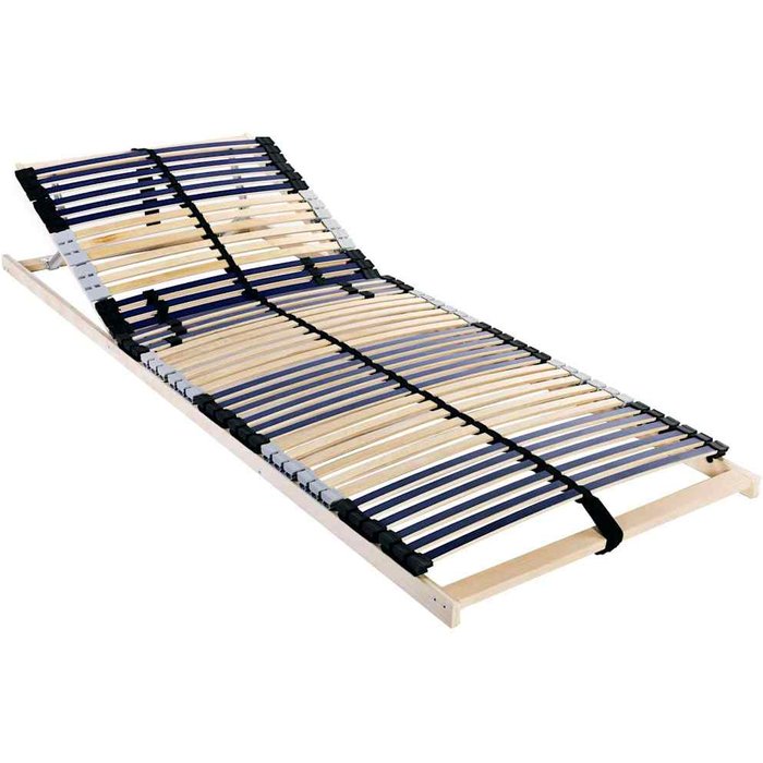 Somier de lamas marrón 80 x 190 cm madera de haya sólida vidaxl