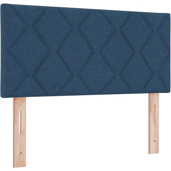 Cabecero cama - mueble cabecero led azul 100 cm tela