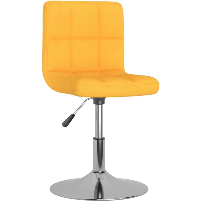 Maison exclusive - silla de comedor giratoria tela amarillo