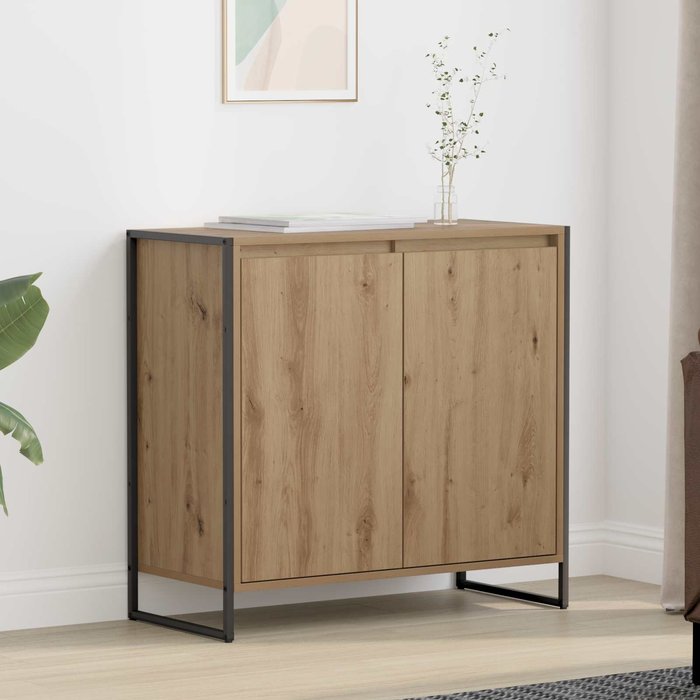 Maison exclusive - armario auxiliar roble artesanal 79 x 36 x 75 cm