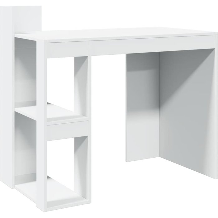 Escritorio de oficina madera ingeniería blanco 103,5x56,5x94 cm - comfortxl