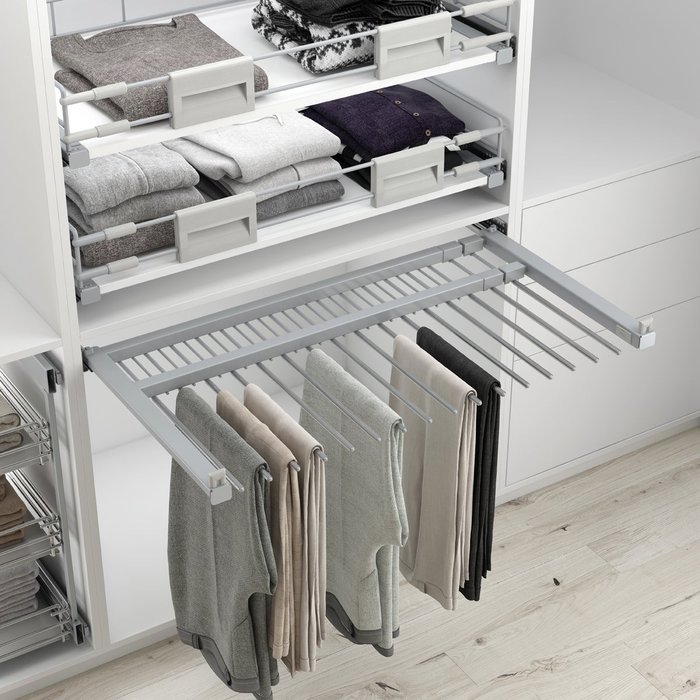 Pantalonero extraíble para armario con ancho interior 500-600mm