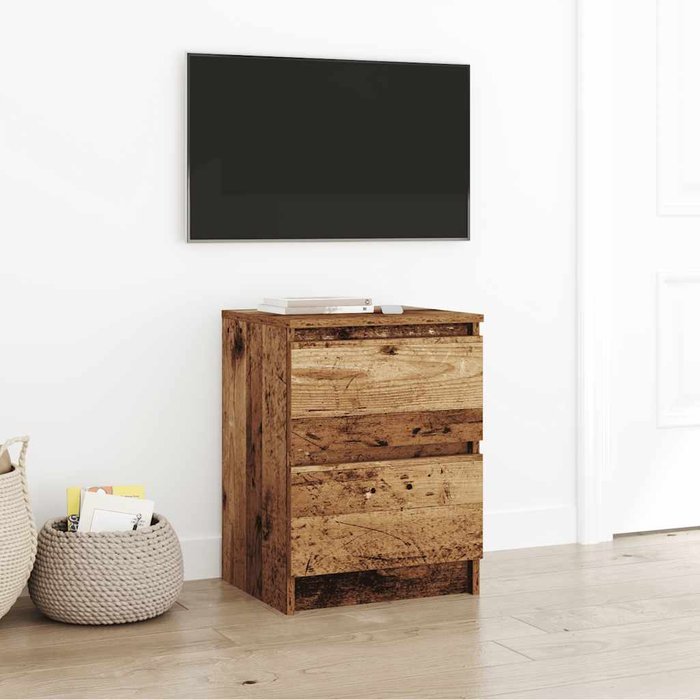 Mueble de tv de madera antigua 40x35x54 cm madera de ingeniería